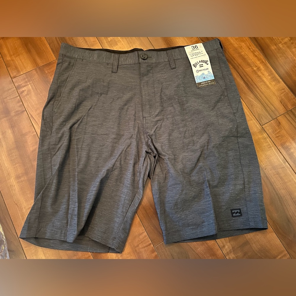 Billabong Men's Dark Gray Hybrid Shorts